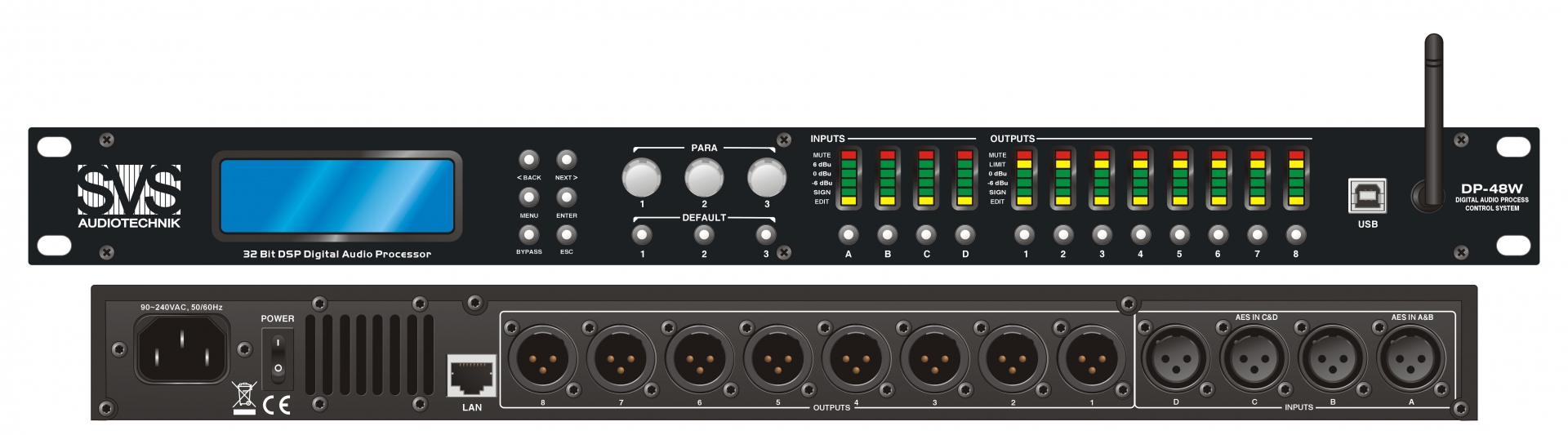 SVS Audiotechnik DP-48W Цифровой процессор: 4 входа 8 выходов в Смоленской области