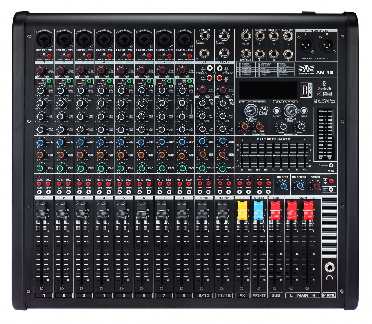 SVS Audiotechnik mixers AM-12 Микшерный пульт аналоговый, 12-канальный в Смоленской области