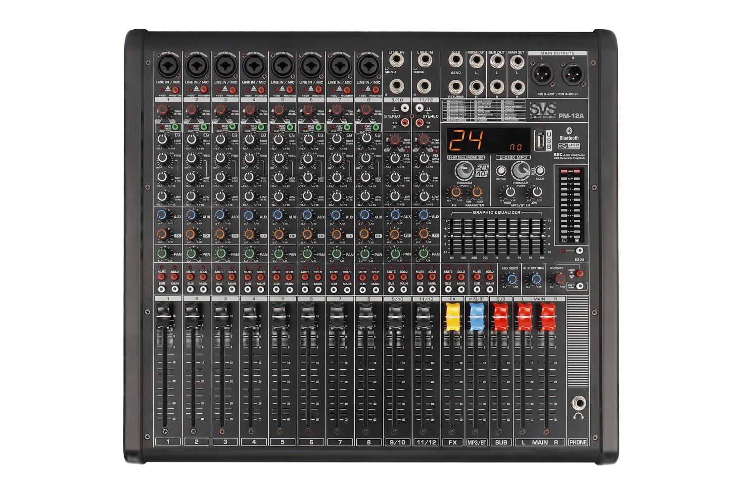 SVS Audiotechnik mixers PM-12A Активный аналоговый микшерный пульт, 12-канальный в Смоленской области